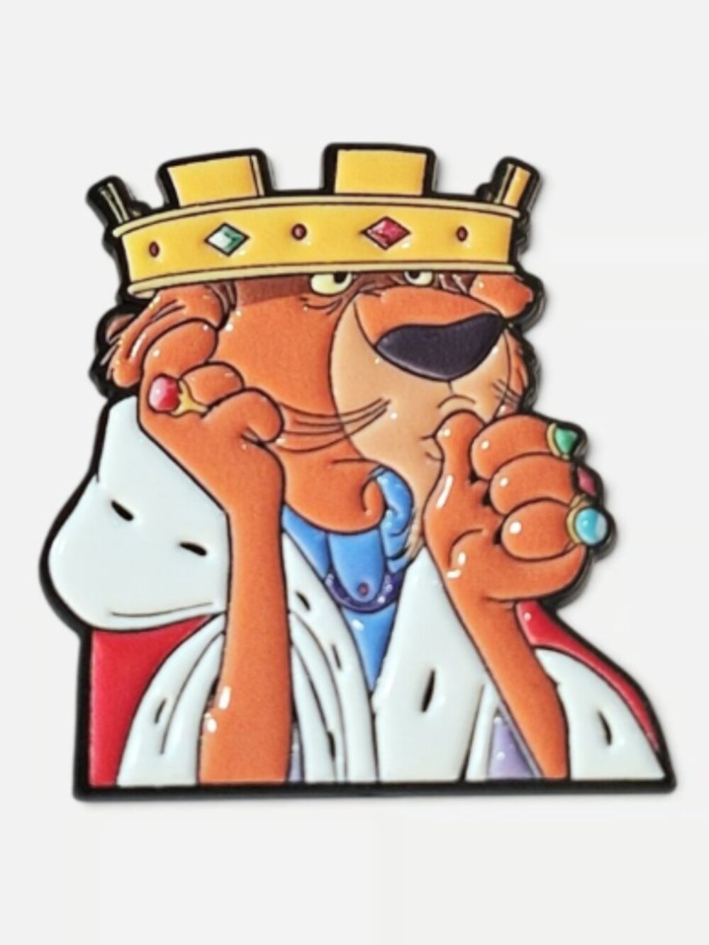 Robin Hood King Richard Holding Thumb Enamel Pin